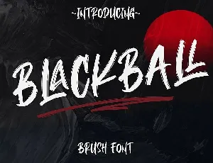 Blackball Brush font