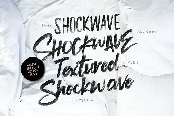 Shockwave Brush + SVG Pack font