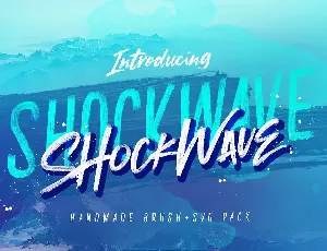 Shockwave Brush + SVG Pack font