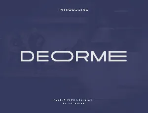 Deorme font