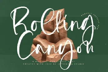 Rolling Canyon font