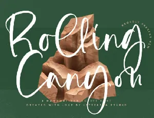 Rolling Canyon font