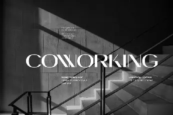 Coworking Display Sans Serif Typeface font