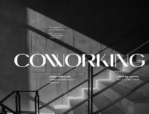 Coworking Display Sans Serif Typeface font