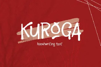 Kuroga handwriting font