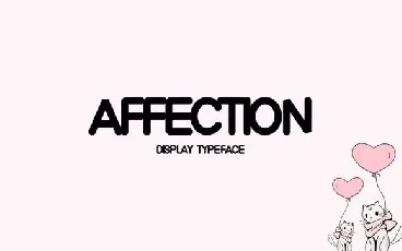 Affection Display font