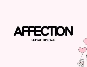 Affection Display font