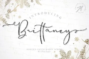 Brittaney Script font