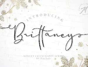 Brittaney Script font