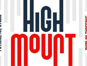 High Mount Typeface Free font