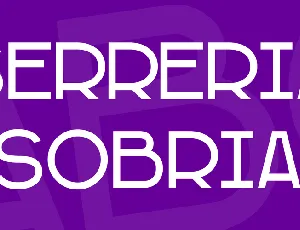 Serreria Sobria font