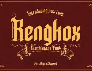 Rengkox font