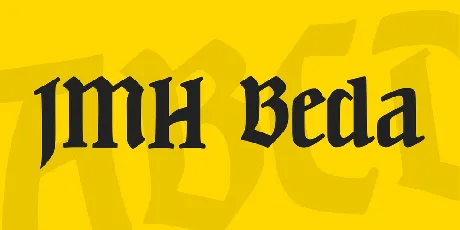 JMH Beda font