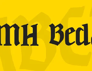 JMH Beda font