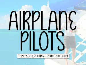 Airplane Pilots Display font