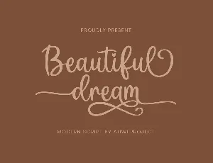 Beautiful Dream font