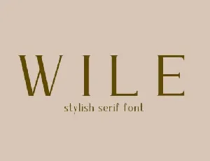 Wile font