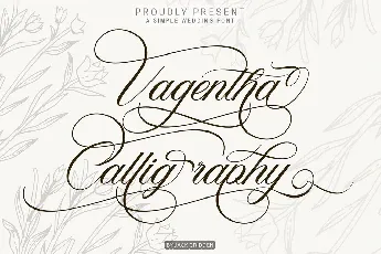 Vagentha Calligraphy font