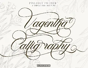 Vagentha Calligraphy font