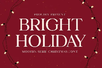 Bright Holiday font