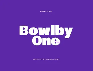Bowlby One font