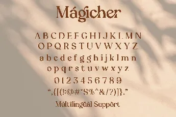 Magicher font