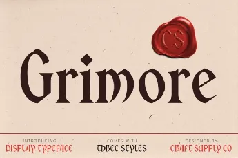 CS Grimore font