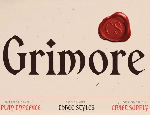 CS Grimore font