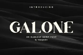 Galone font