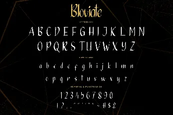 Bloviate Demo font