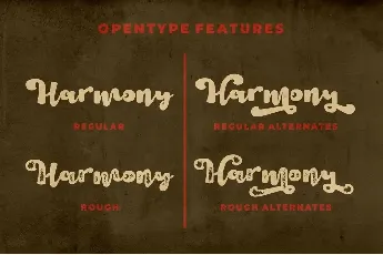 Harmony Vintage font