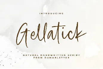 Gellatick font
