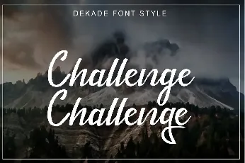 Dekade font