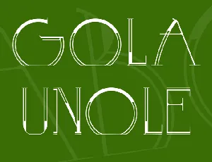 GOLA UNOLE font