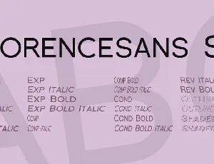 Florencesans SC font