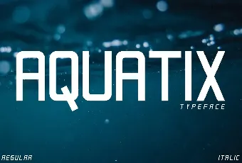 Aquatix font