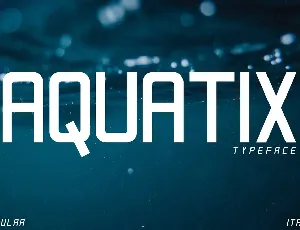 Aquatix font