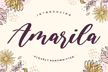 Amarila Lovely Handwritten font