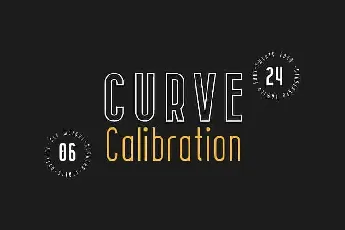 CURVE Calibration Family font