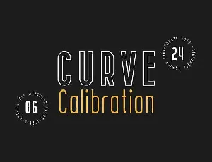 CURVE Calibration Family font