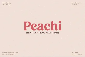 Peachi Family font