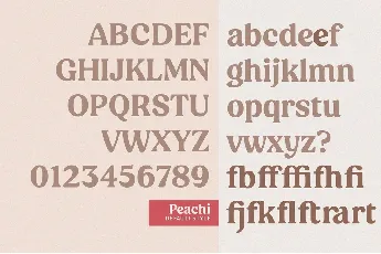 Peachi Family font