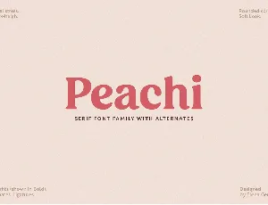 Peachi Family font