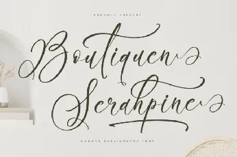 Boutiquen Serahpine font