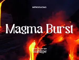 Magma Burst font