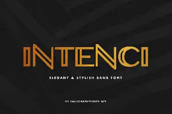 INTENCI Display Sans font