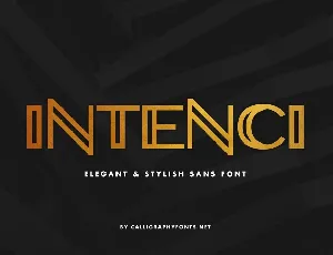 INTENCI Display Sans font