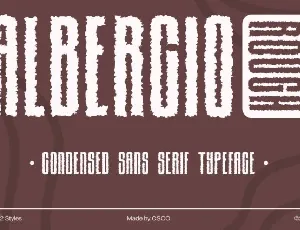 Albercio Rough font