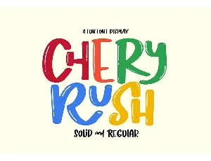 Chery Rush font