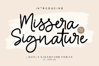 Missera Signature font